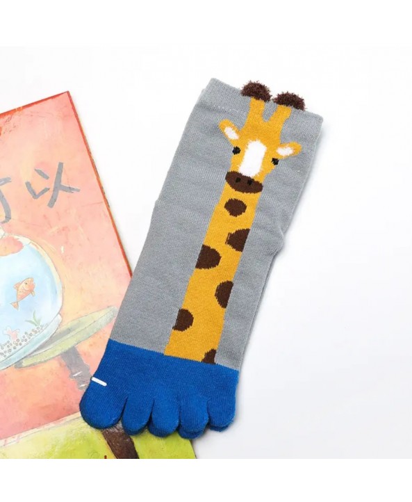 Детски чорапи с пръсти жираф 2 чифта